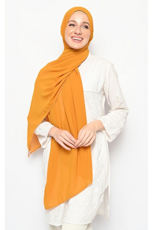 Pasmina Cerutti Crochet Mustard
